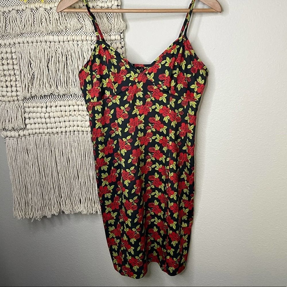 Urban Outfitters Rose Print Dress Small